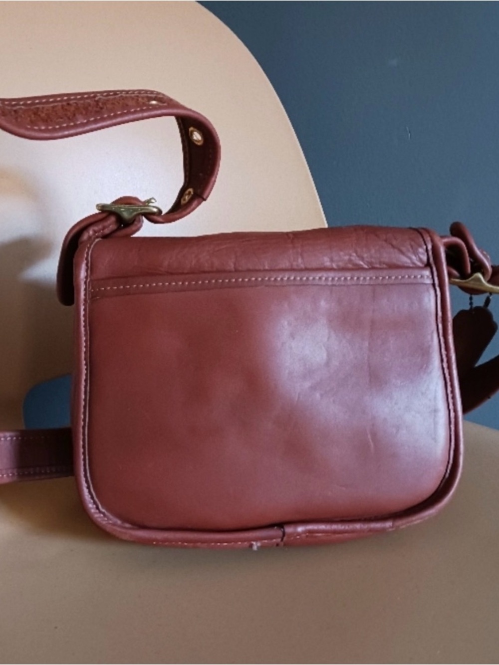 Rare Vintage Coach Leather Crossbody Trail Bag - Picture 6 of 12